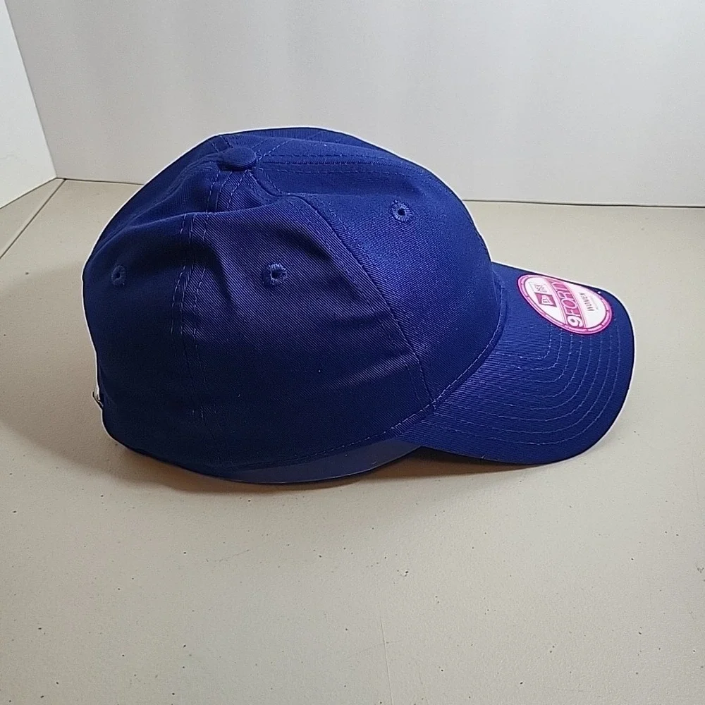 New Era 9forty Blank Fitted Baseball Women's Hat Blue Ajustable Strap Cap